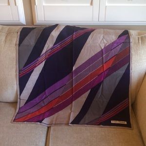Vintage retro Louis Feraud Scarf purple